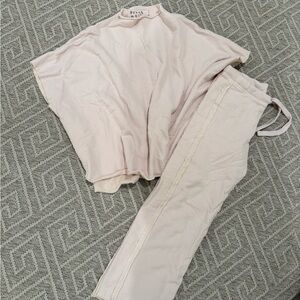 Frank & Eileen Cream Jumpsuit with Relaxed Fit